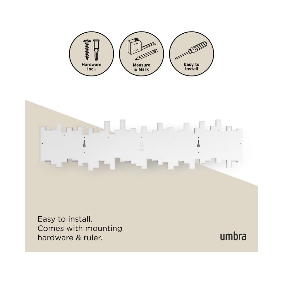 Umbra Sticks 8 Wall Hooks White White
