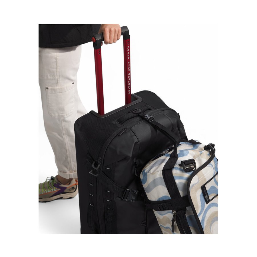 The North Face Base Camp Rolling Thunder 77cm Checked Suitcase Black Black