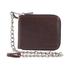 Pierre Cardin Rambo Mens Rustic Leather Metal Chain Wallet Brown