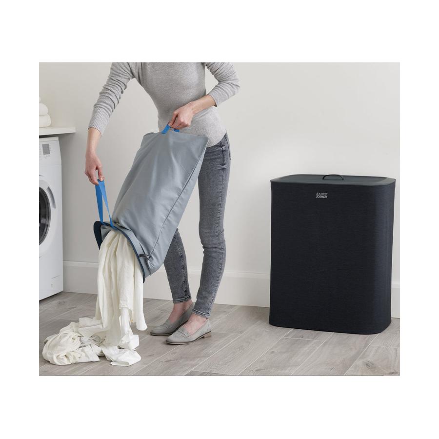 Joseph Joseph Tota 90L Laundry Separation Basket Carbon Black Carbon Black