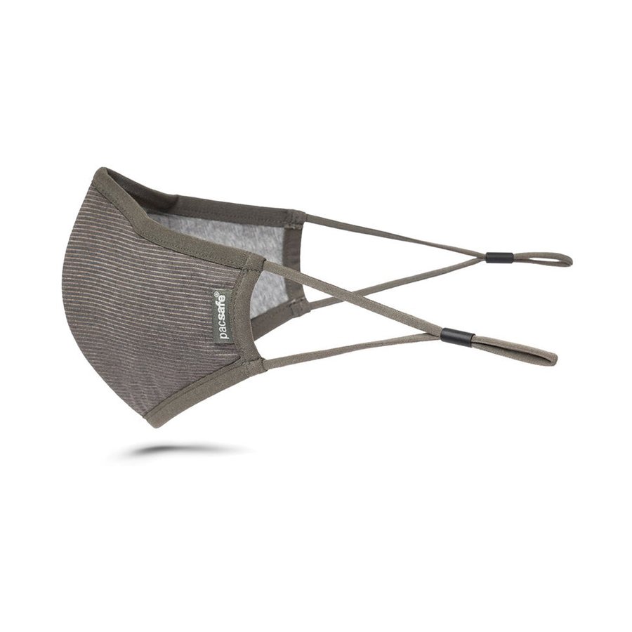 Pacsafe Protective & Reusable Silver Ion Face Mask Grey Large