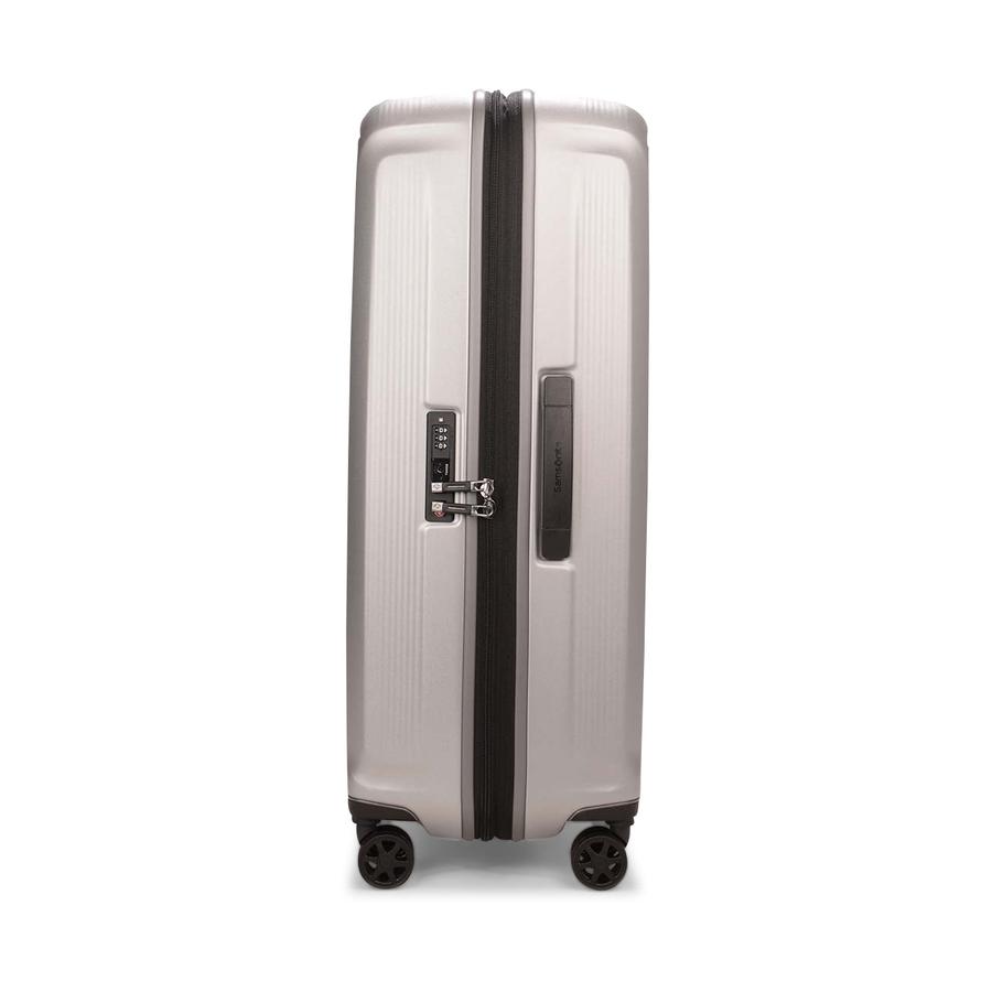 Samsonite Nuon 75cm Hardside Checked Suitcase Matte Silver Matte Silver