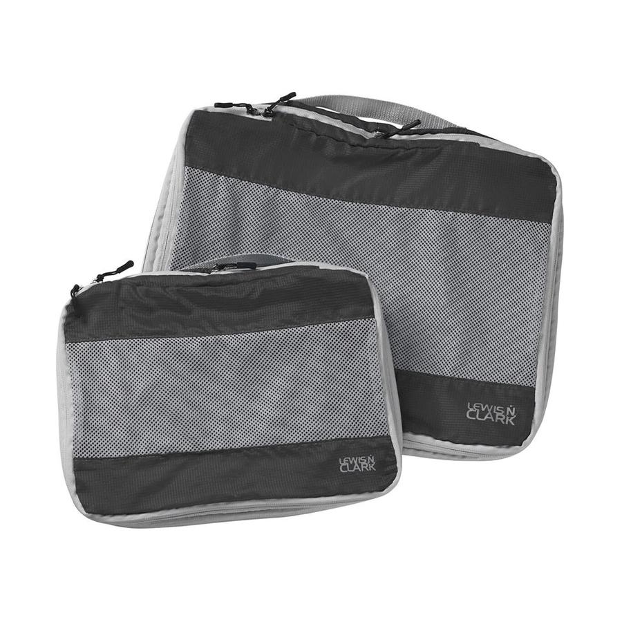 Lewis N. Clark Packing Cube Set -  2 Pack Charcoal Charcoal