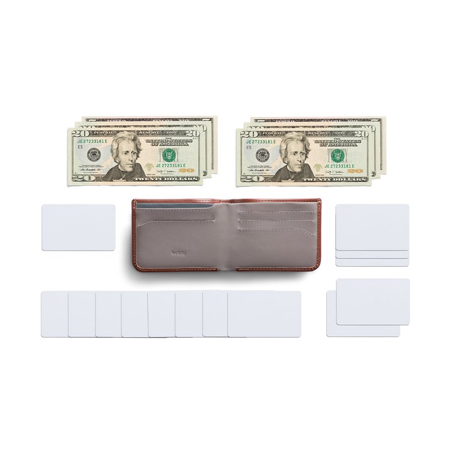 Bellroy RFID Hide & Seek LO Leather Wallet Sienna Sienna