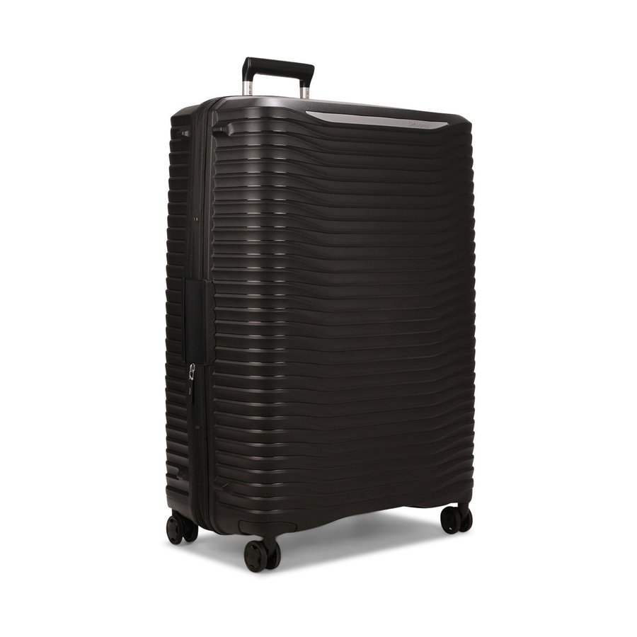 Samsonite Upscape 81cm Hardside Checked Suitcase Black Black