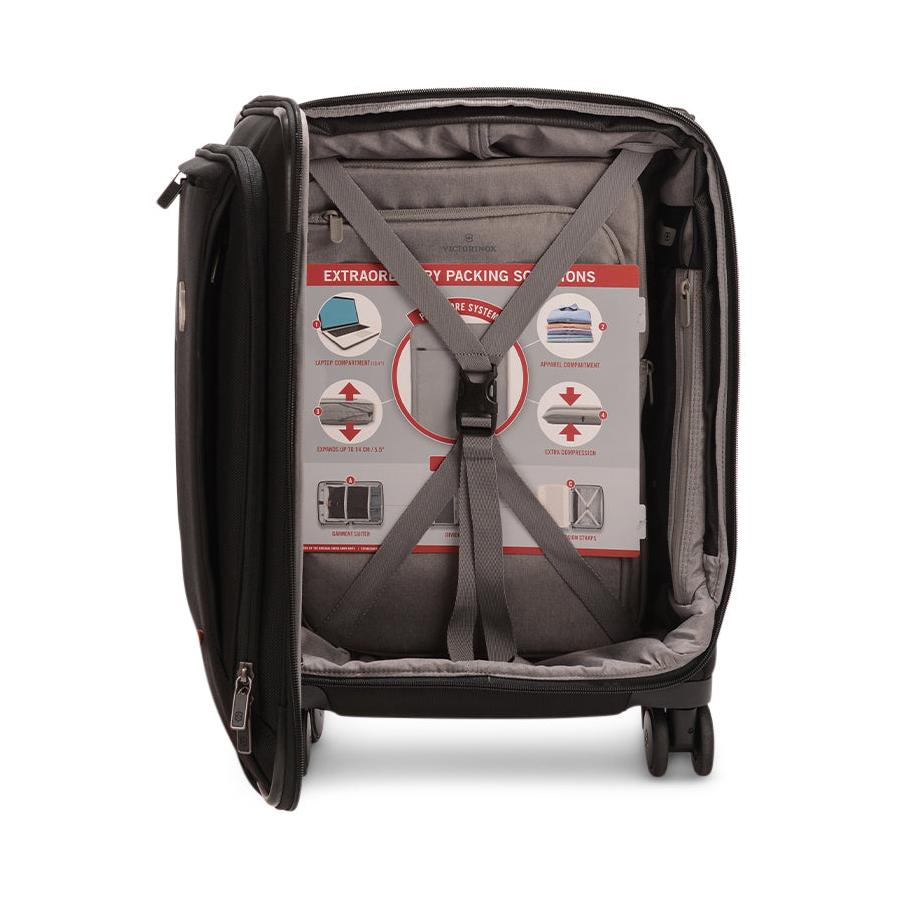 Victorinox Werks Traveller 6.0 55cm Softside Carry-on Suitcase Black Black