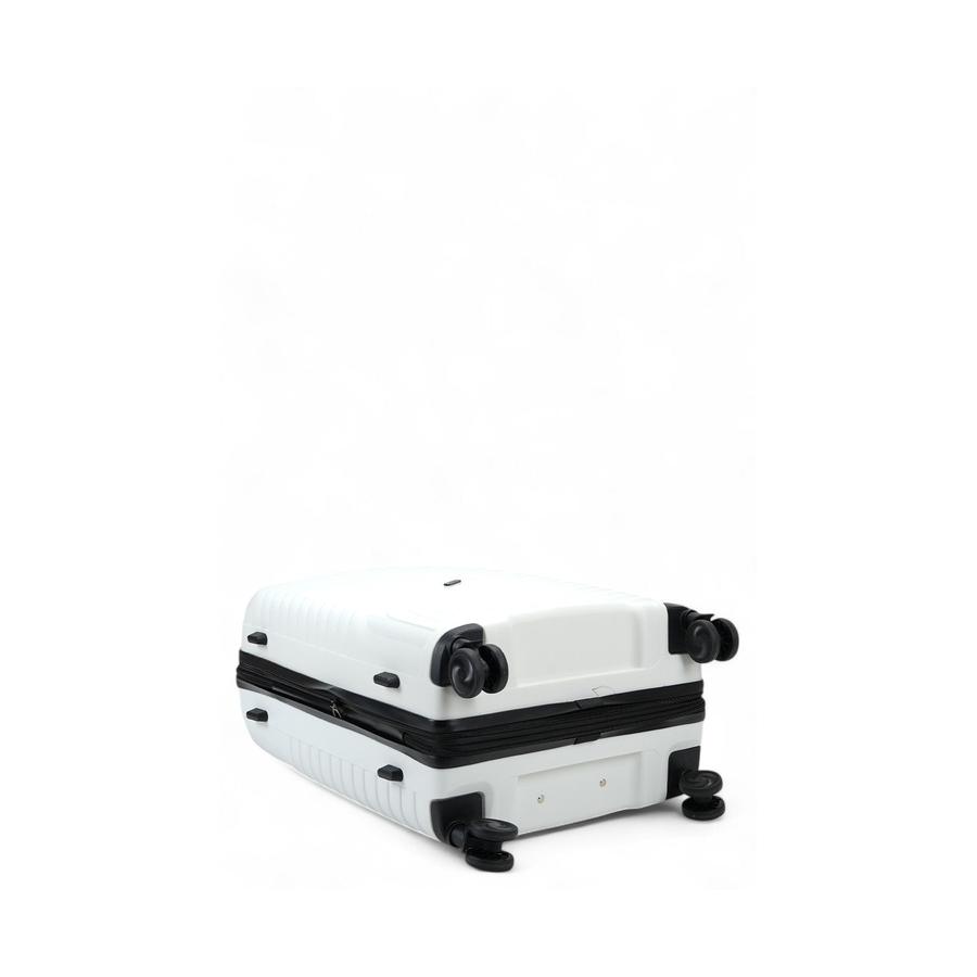 Nomad Journey 66cm Hardside Checked Suitcase White White