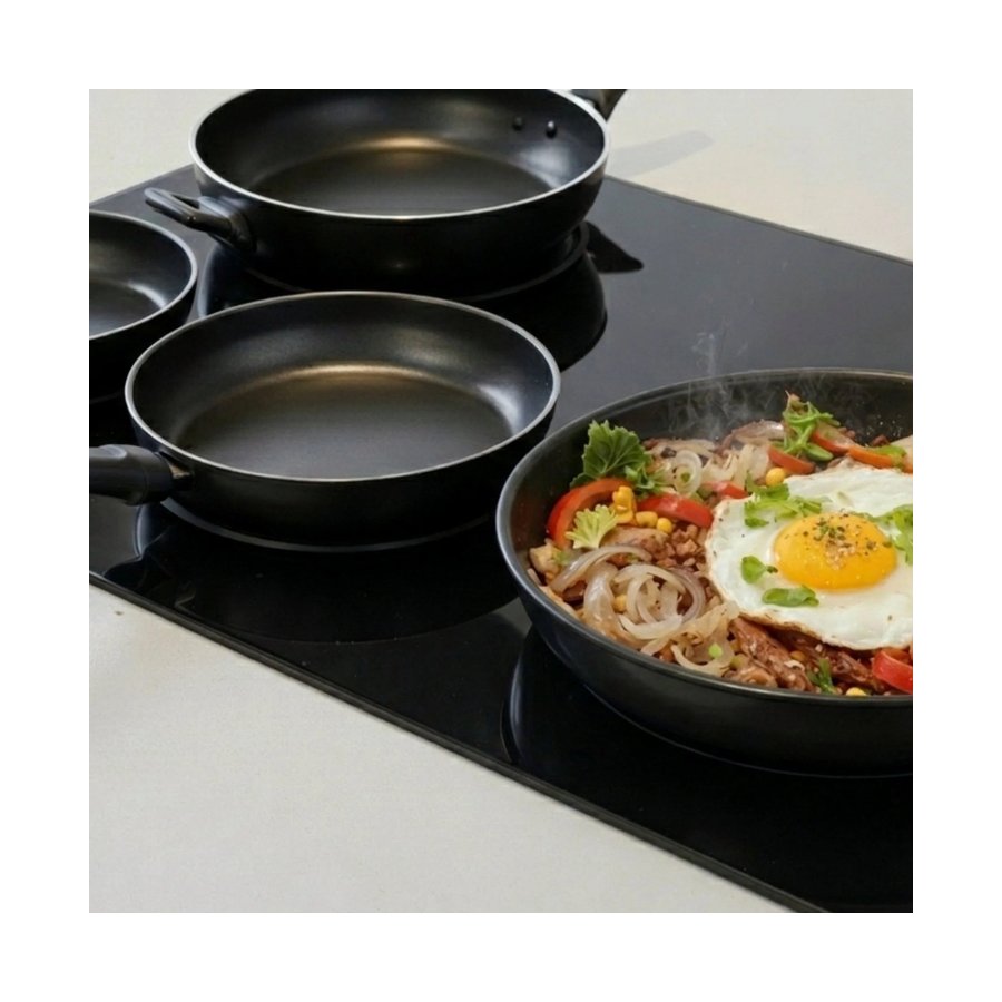 Raco Everyday Essentials 24cm Nonstick Induction Frypan Black Black