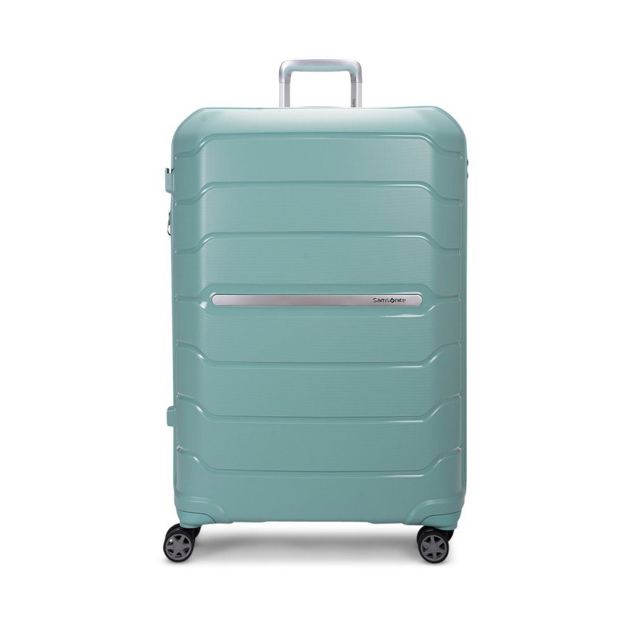 Samsonite Oc2lite 75cm Hardside Checked Suitcase Aqua Aqua