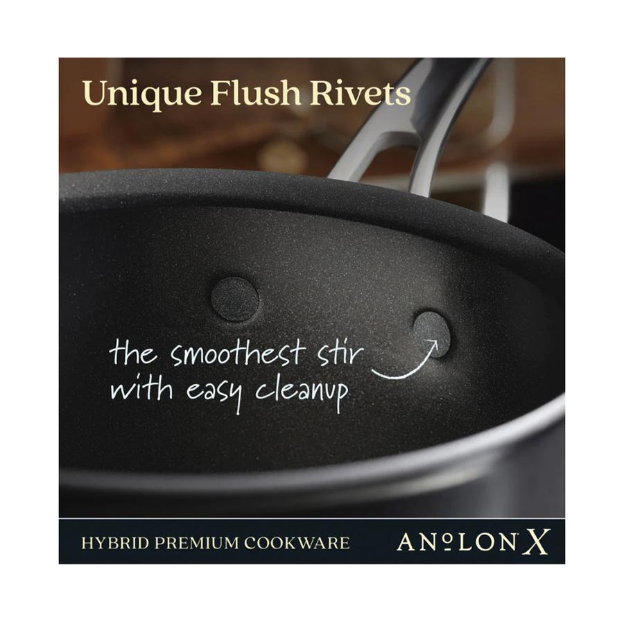 Anolon SearTech 18cm (2.8L) Covered Saucepan Black Black