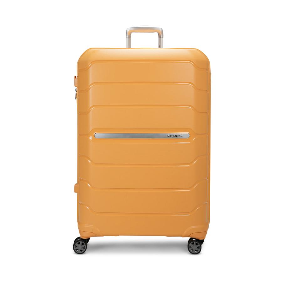 Samsonite Oc2lite 75cm Hardside Checked Suitcase Honey Gold Honey Gold