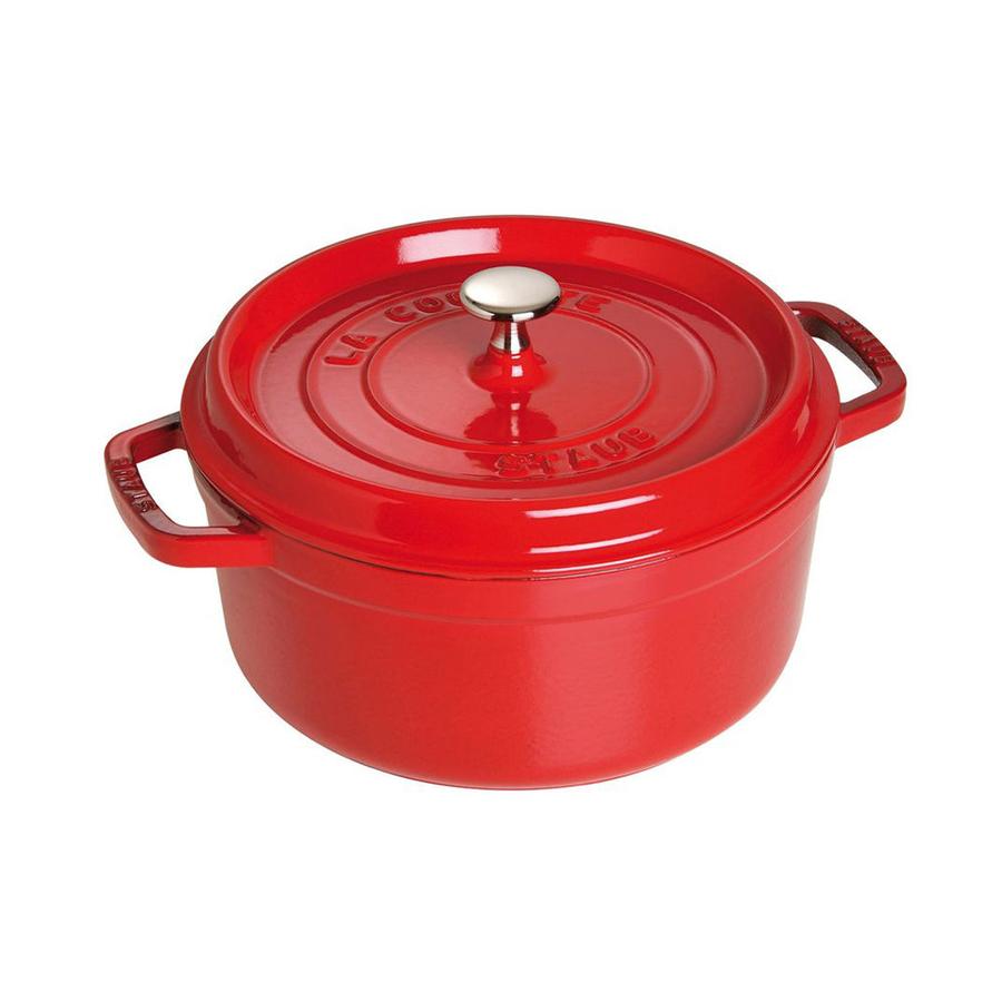 Staub 24cm (3.8L) Round Cocotte Cherry Red Cherry Red