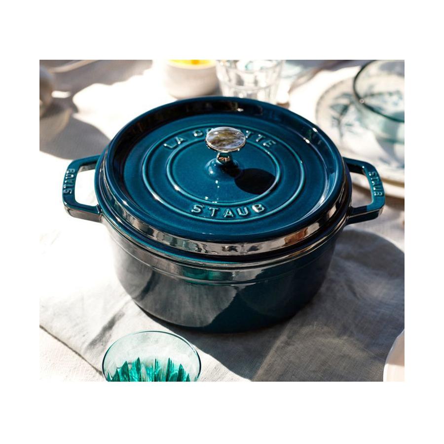 Staub 20cm (2.2L) Round Cocotte Sea Blue Sea Blue