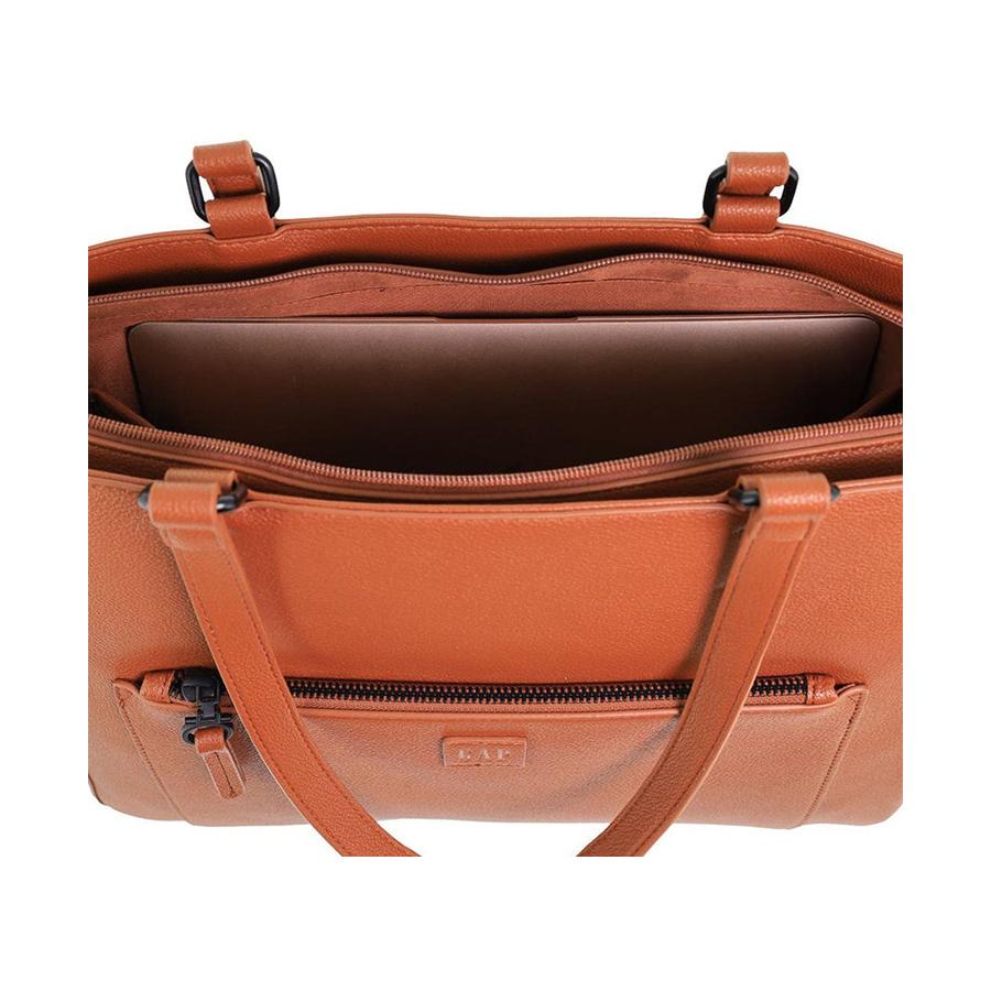 Gap Camilla Ladies Vegan Leather Modern Tote Crossbody Bag Tan Tan