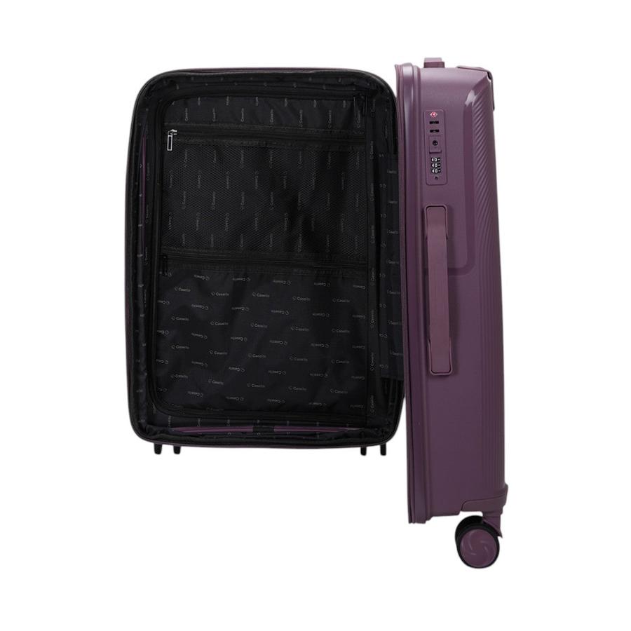 Caselite Aero 65cm Hardside Checked Suitcase Purple Purple