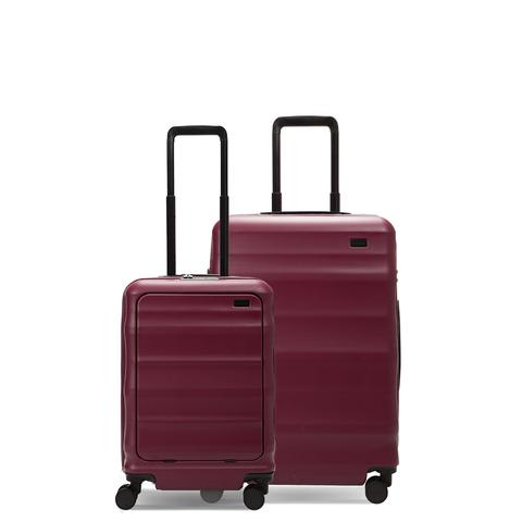 Luna-Air Front Access Carry-On & Medium Set Merlot