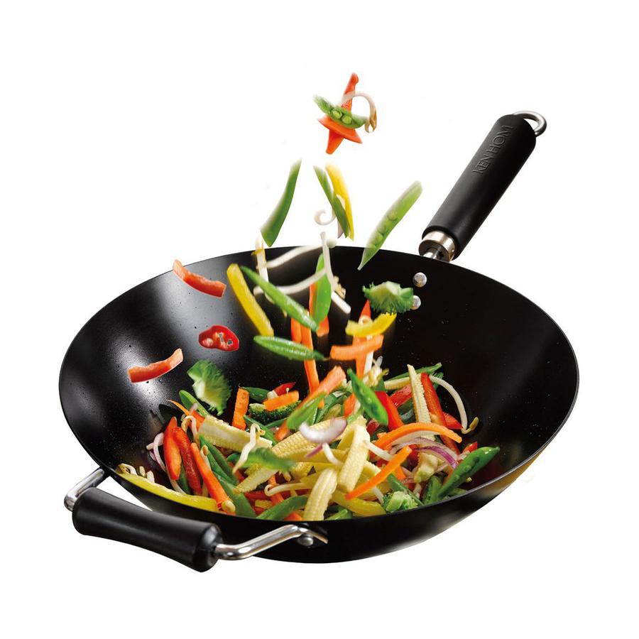 Ken Hom 35cm Non-Stick Wok Black Black