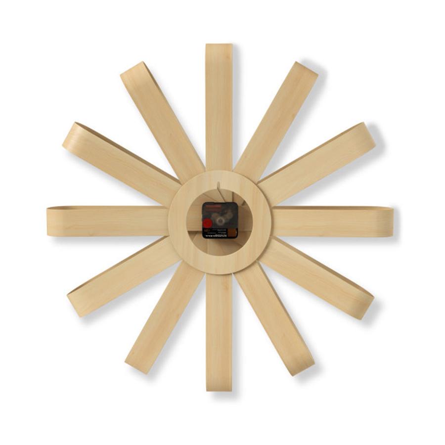 Umbra Ribbonwood Wall Clock Natural Natural