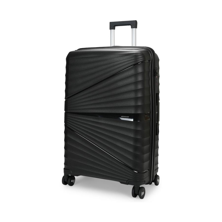 Nomad Aspire 55cm, 65cm and 75cm Hardside Luggage Set Black Black