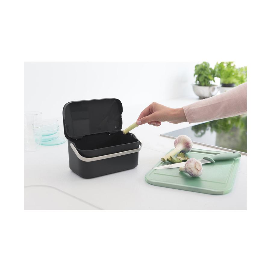 Brabantia Food Waste Caddy Dark Grey Dark Grey