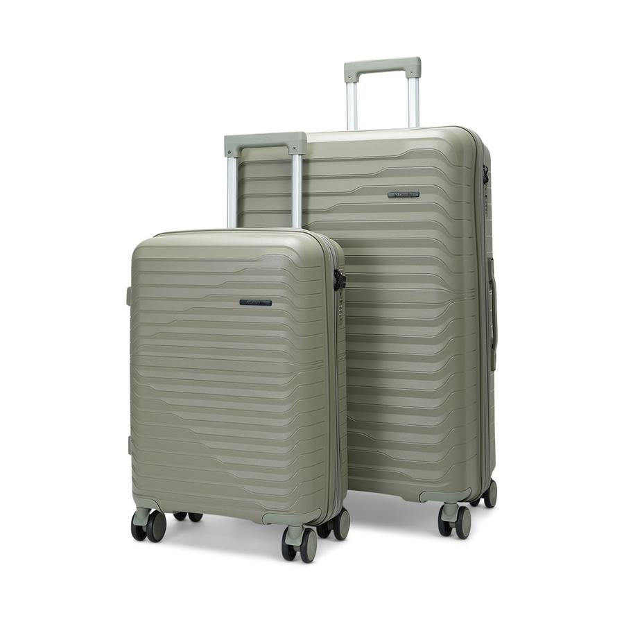 Caselite Summit 56cm & 75cm Hardside Luggage Set Moss Moss