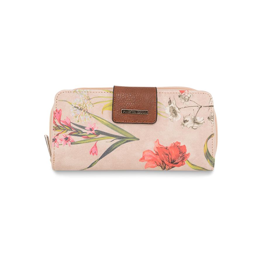 Pronta Moda Women's Wallet Floral Nude Floral Nude