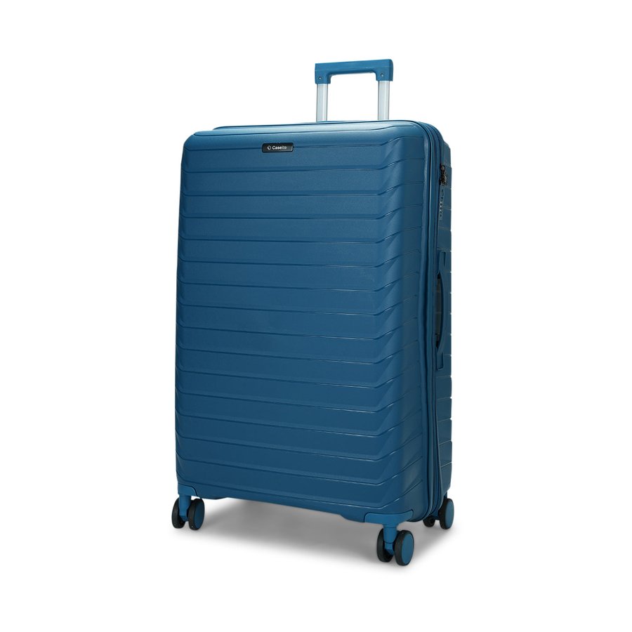 Caselite Expedition 75cm Hardside Checked Suitcase Lake Blue Lake Blue