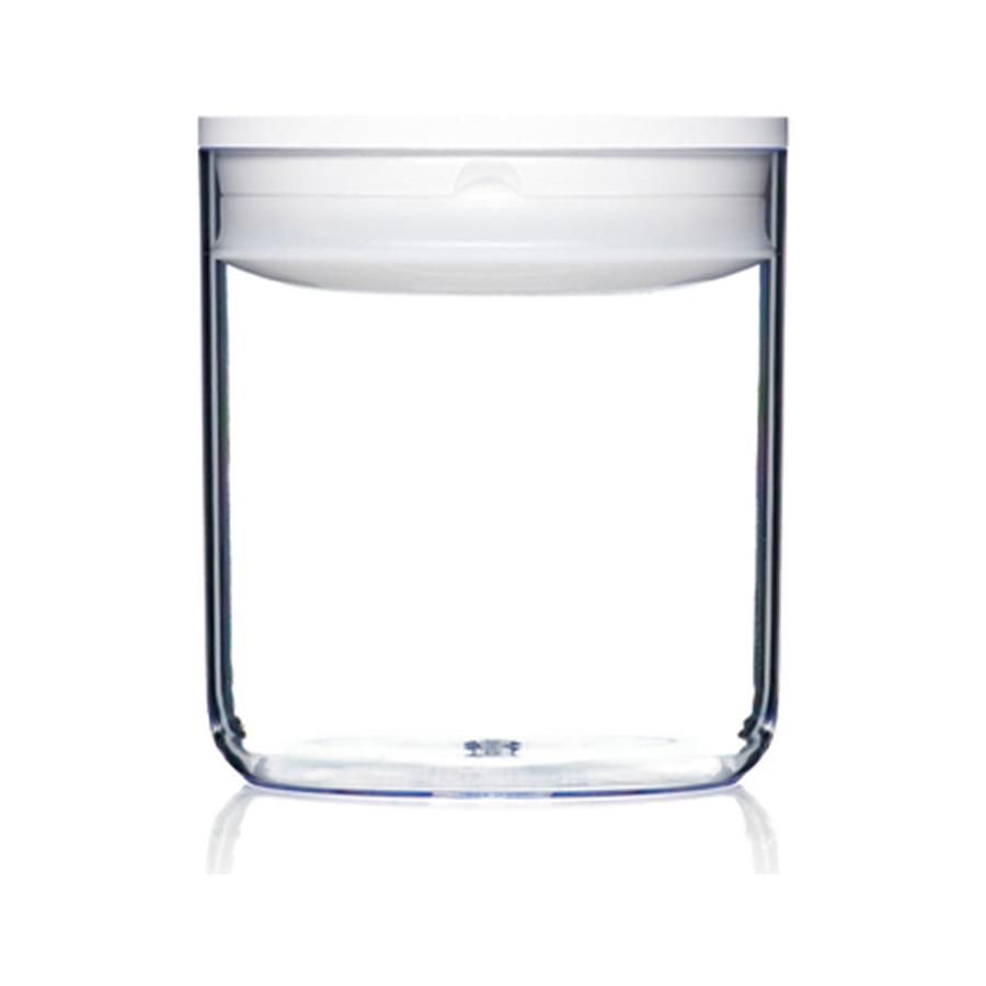 ClickClack Pantry Round 1.6L Storage Container White White