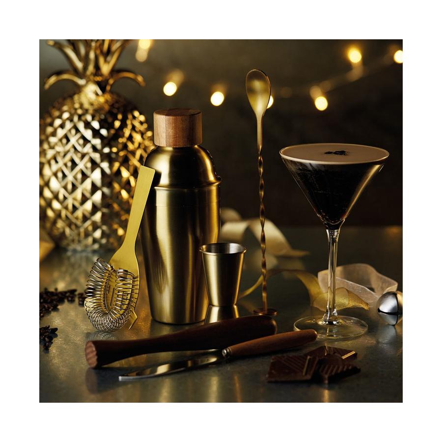 Barcraft Cocktail 6 Piece Set Brass Brass