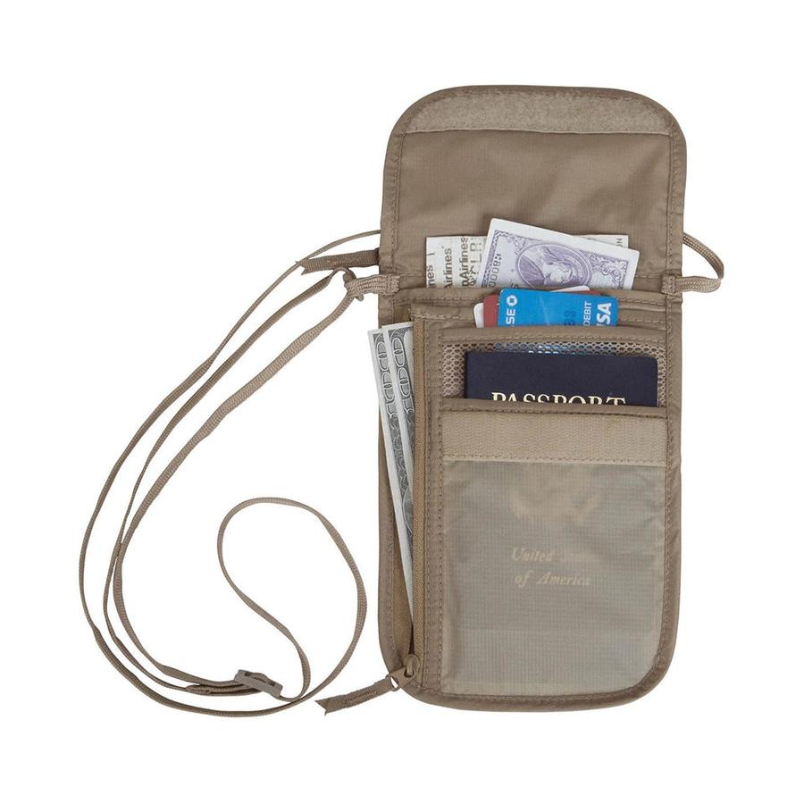 Eagle Creek Undercover Neck Wallet DLX Khaki Khaki