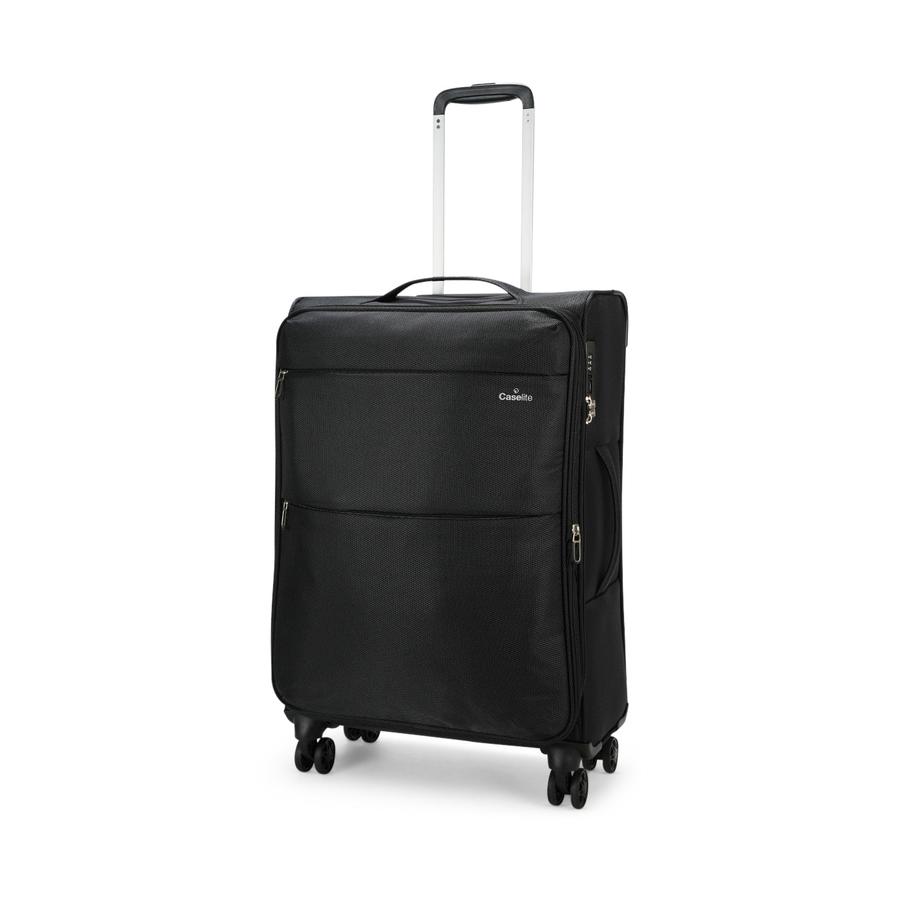 Caselite Ultra 55cm & 69cm Softside Luggage Set Black Black