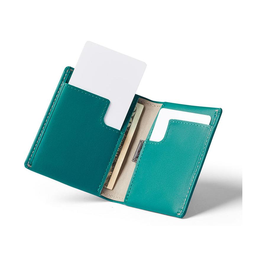 Bellroy Slim Sleeve Leather Wallet Teal Teal
