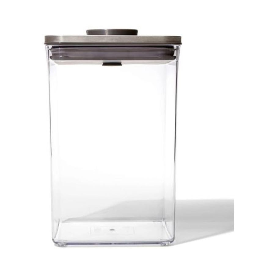 OXO Good Grips Steel POP 4.2L Big Square Medium Container Clear Clear
