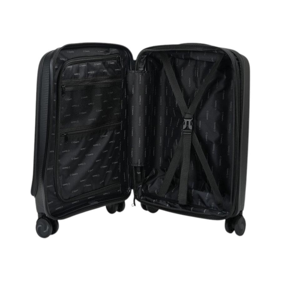 Caselite Venture 57cm, 66cm & 76cm Top Open Hardside Luggage Set Black Black