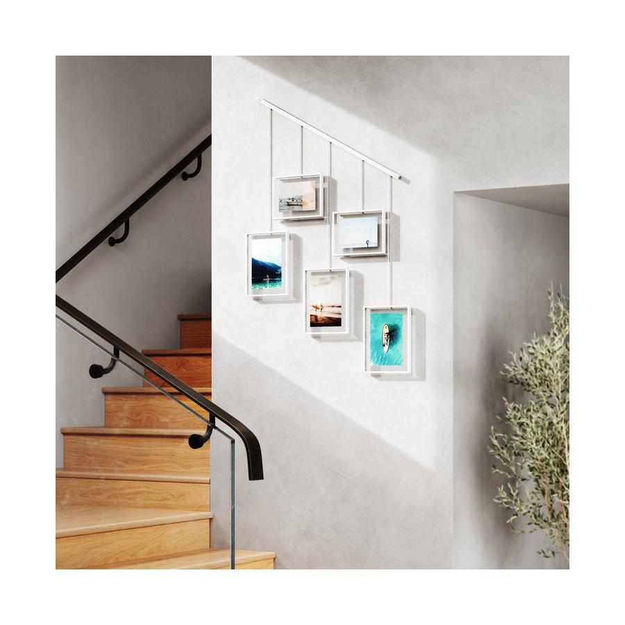 Umbra Exhibit Wall Picture Frames (Set of 5) White White