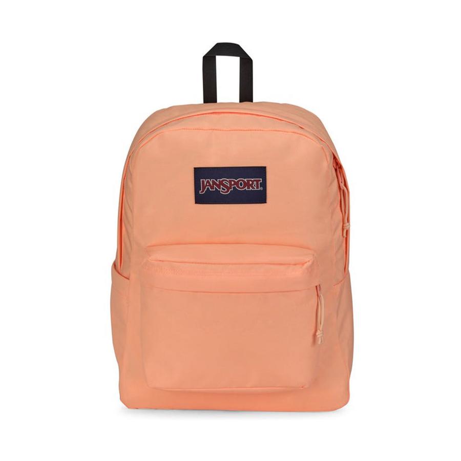 Jansport Superbreak Plus Backpack Peach Neon Peach Neon