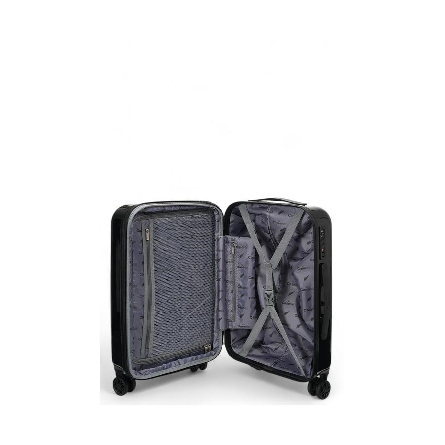 Caselite NZ Kiwi 56cm Hardside Carry-On Suitcase Black Black
