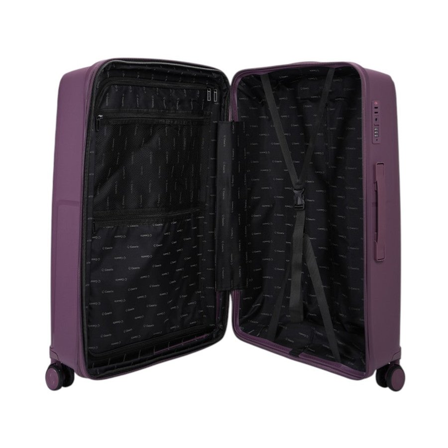 Caselite Aero 75cm Hardside Checked Suitcase Purple Purple