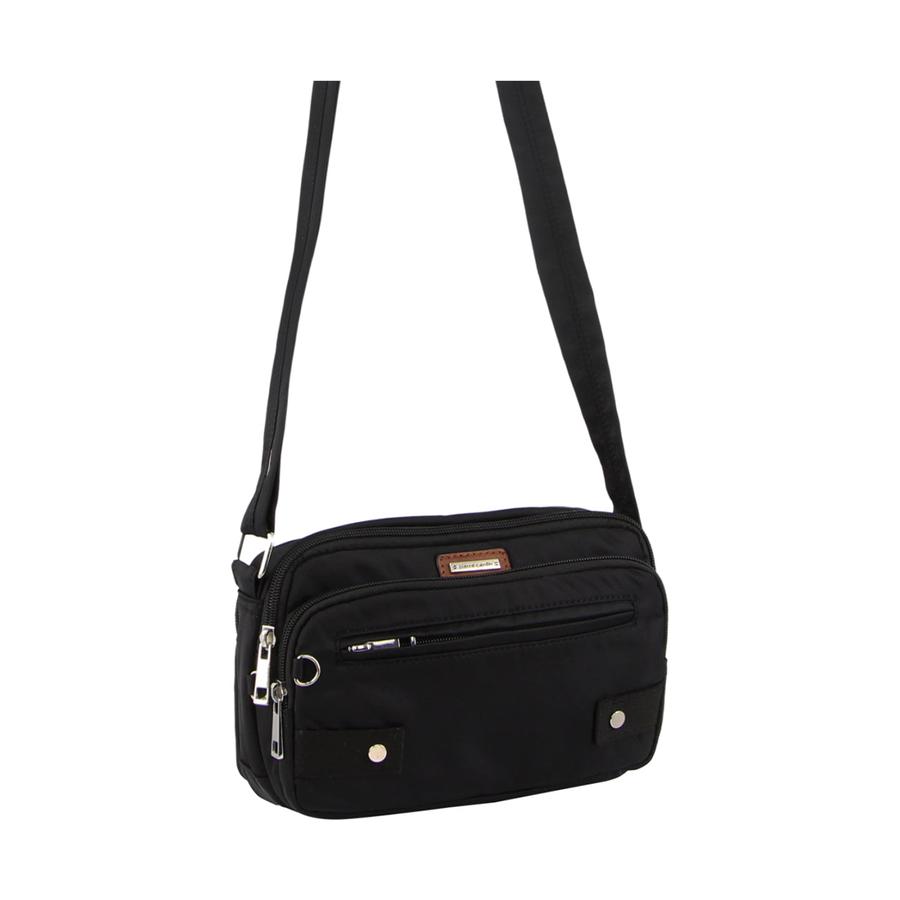 Pierre Cardin Mackenzie Anti-Theft Crossbody Bag Black Black
