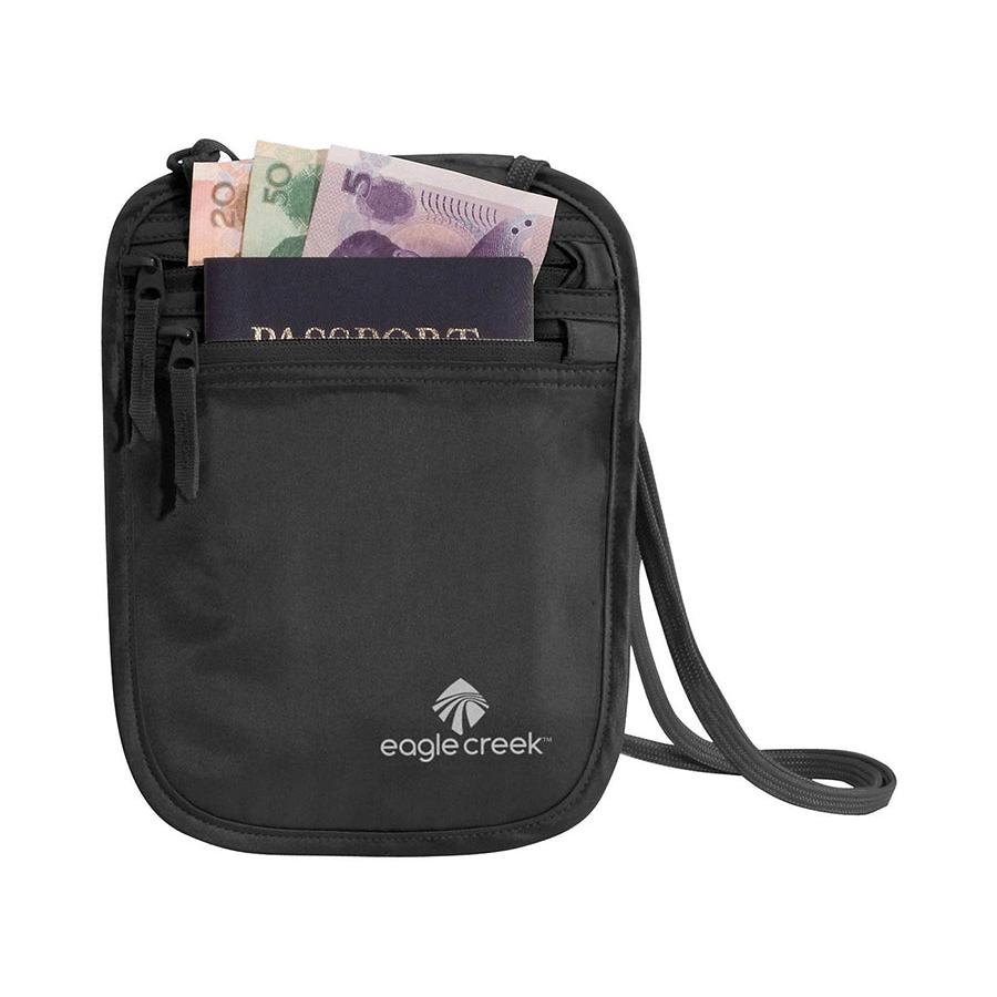 Eagle Creek Silk Undercover Neck Wallet Black Black