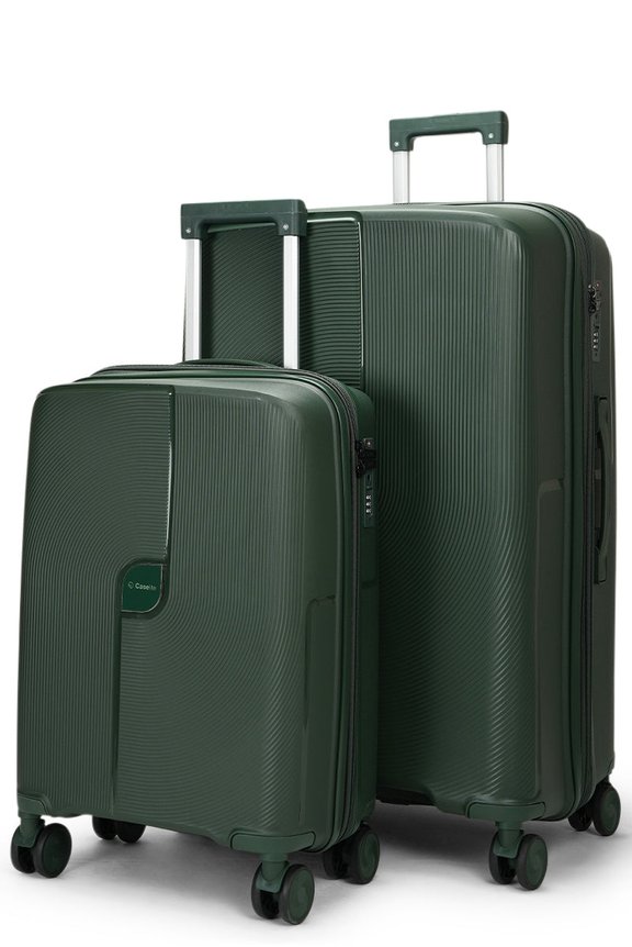 Caselite Aero 56cm & 75cm Hardside Luggage Set Forest Green