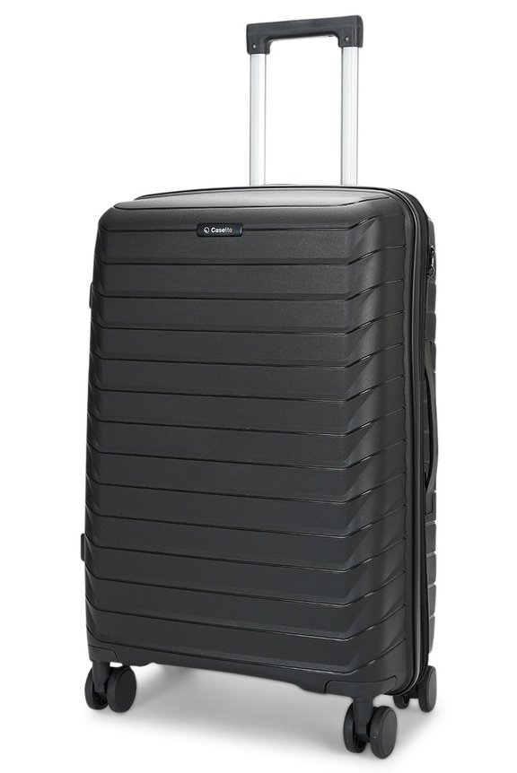 Caselite Expedition 65cm Hardside Checked Suitcase Black