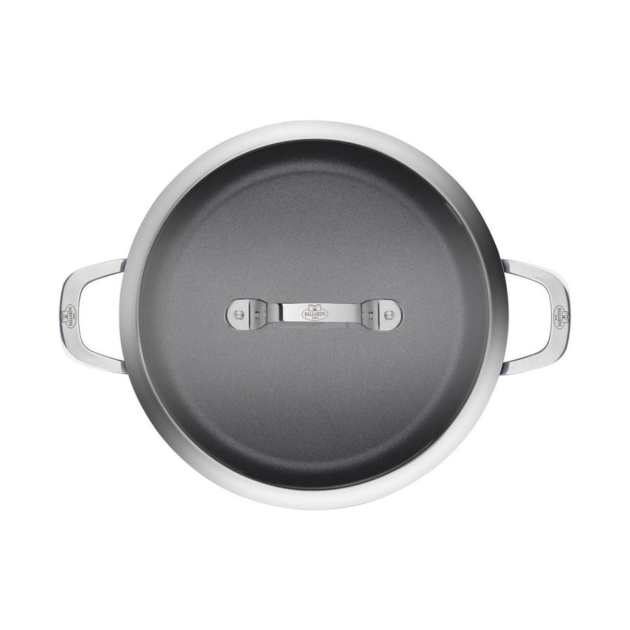 Ballarini Alba 24cm 2 Handle Saute Pan w/ Lid Black Black