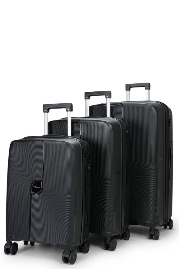 Caselite Aero 56cm, 65cm & 75cm Hardside Luggage Set Black
