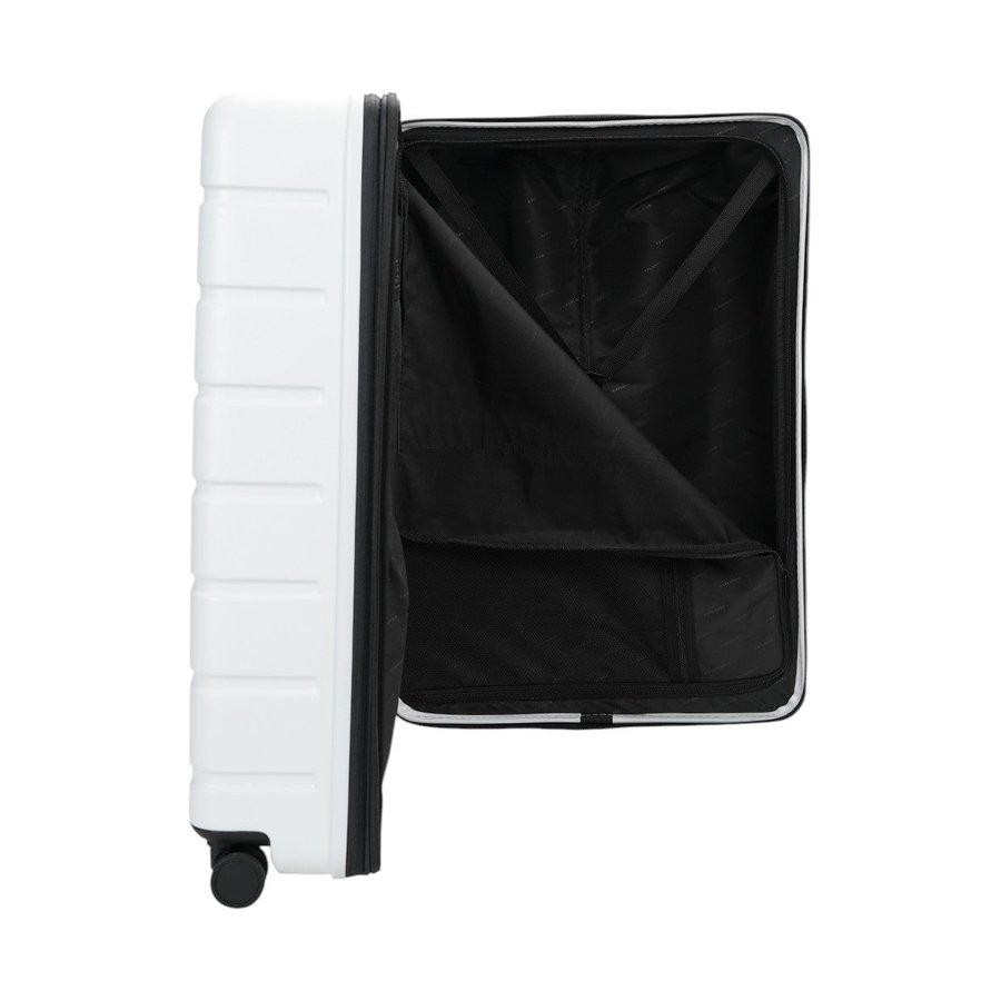 Explorer Arlo Pro 75cm Hardside Expandable Checked Suitcase White White