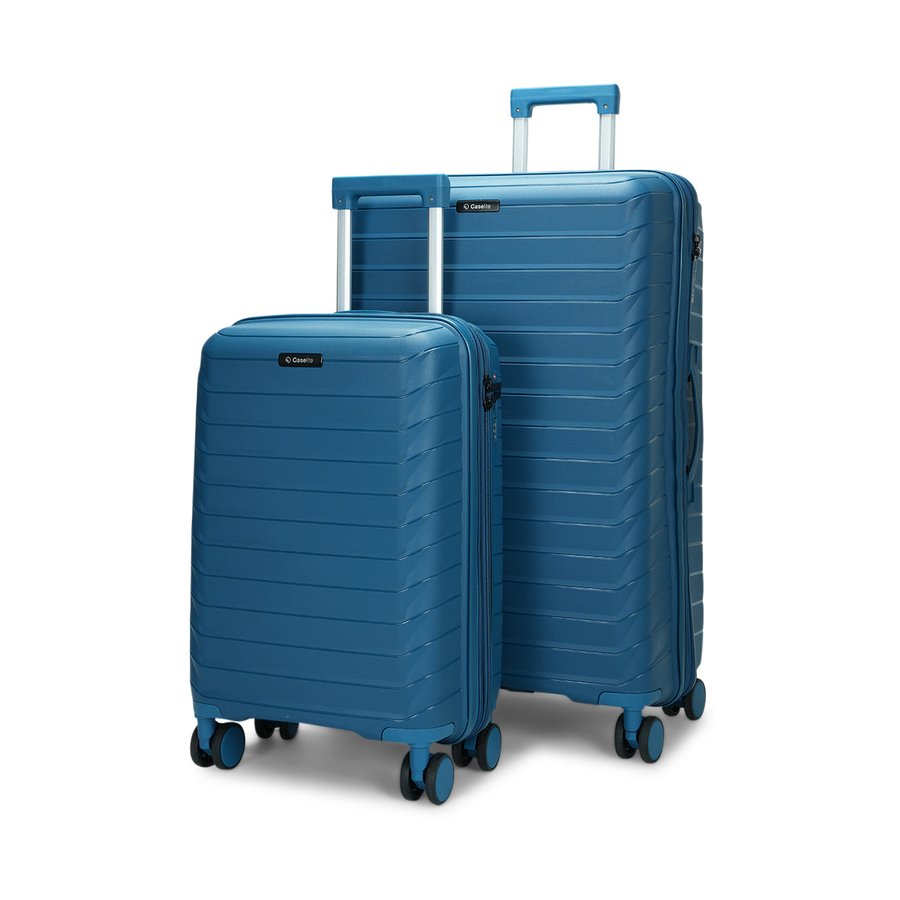 Caselite Expedition 56cm & 75cm Hardside Luggage Set Lake Blue Lake Blue