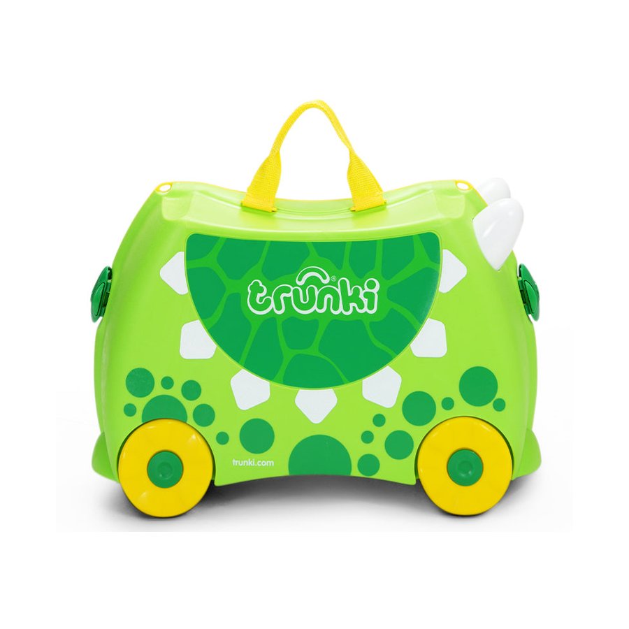Trunki Dudley the Dinosaur Kids Suitcase Green Green