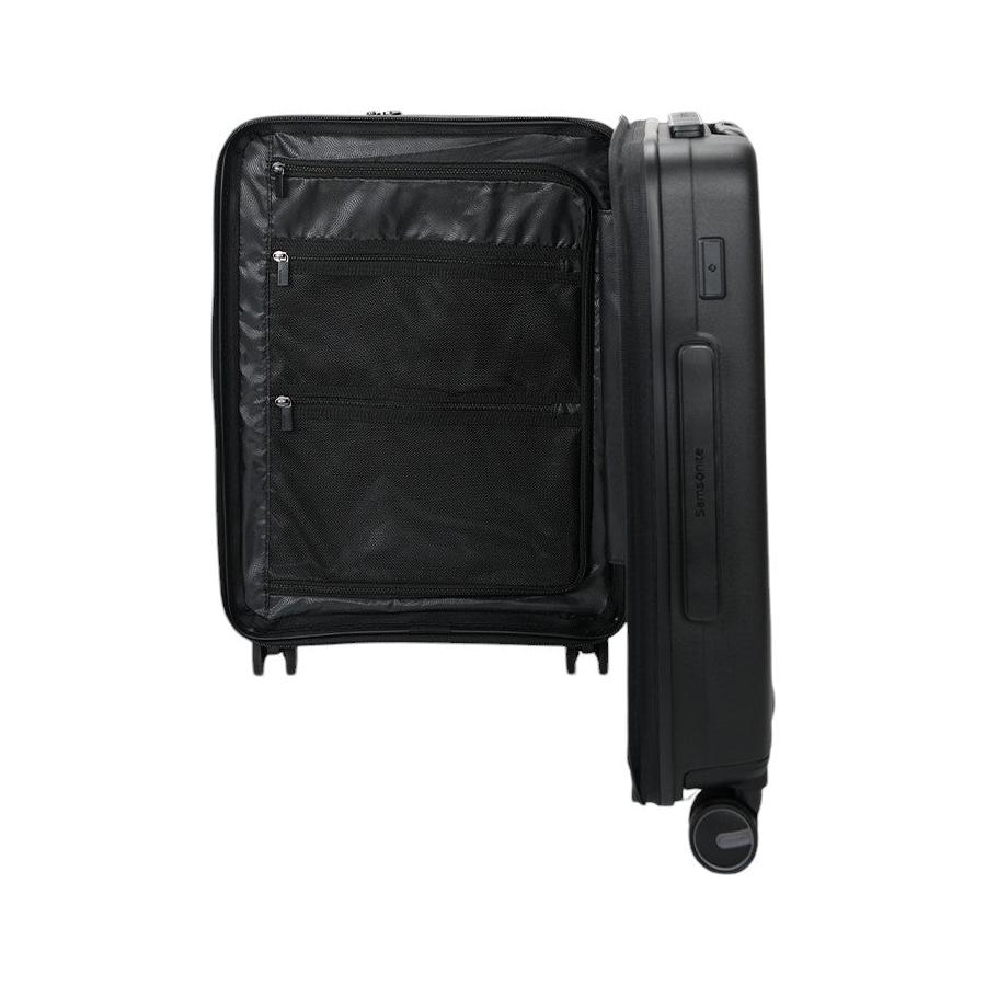 Samsonite Restackd 55cm Easy Access Carry-On Suitcase Black Black