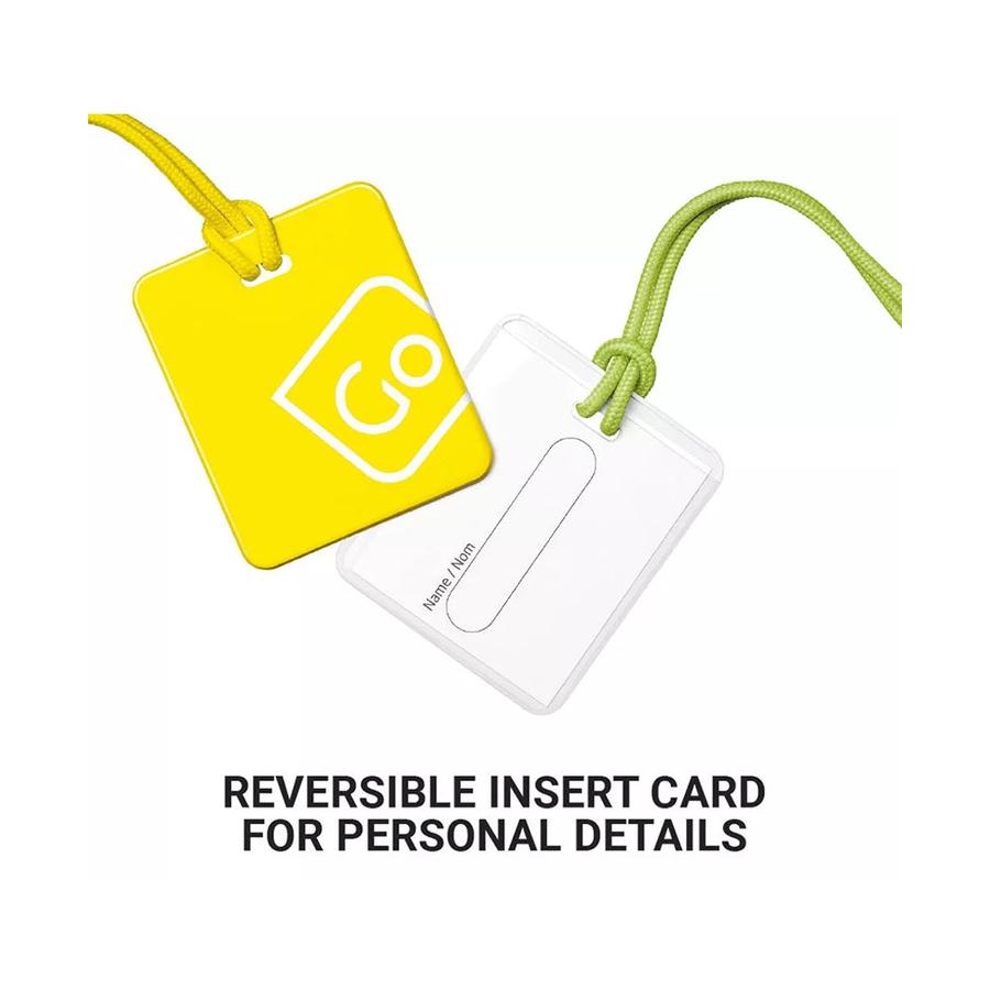 Go Travel Luggage Tags Twin Pack Yellow/Green Yellow/Green