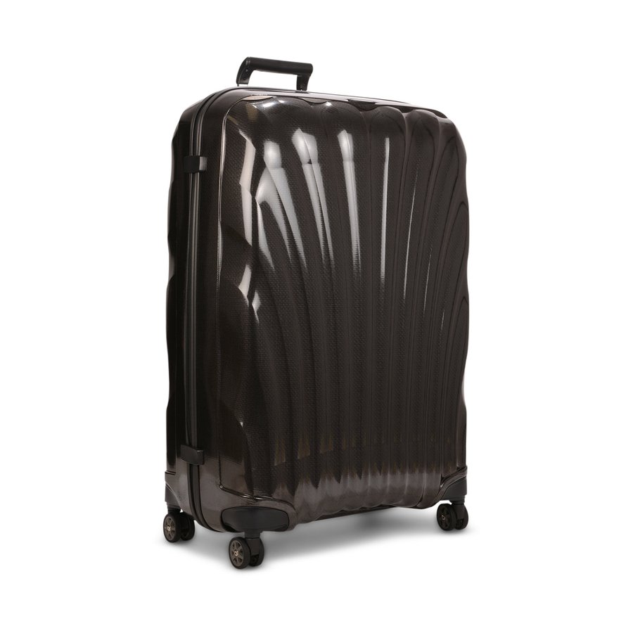 Samsonite C-Lite 81cm CURV Checked Suitcase Black Black